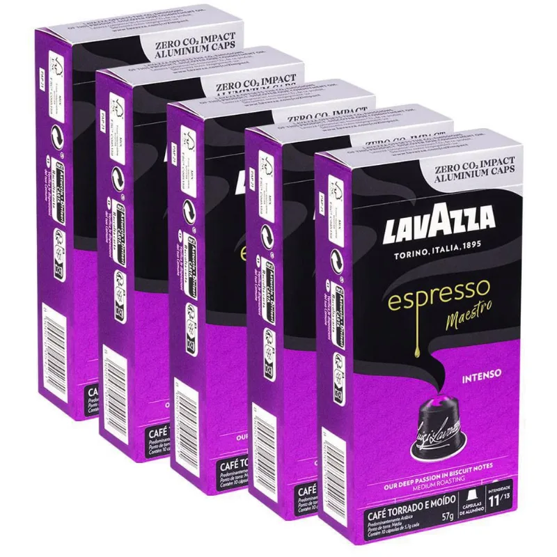 50 Cápsulas De Café Lavazza Espresso Maestro Intenso
