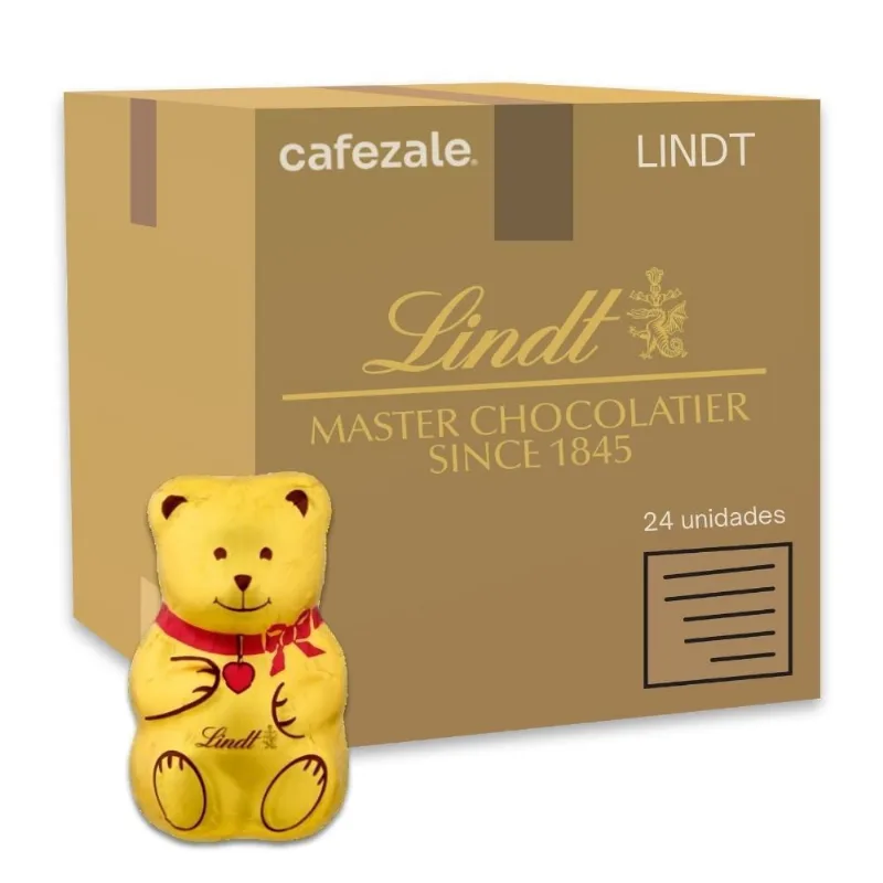 Chocolate Suíço Urso Teddy De Natal Kit 24 Un Lindt 40G