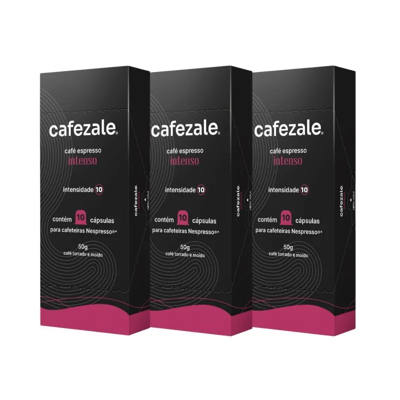 30 Cápsulas Compatíveis Nespresso Café Intenso - Nespresso