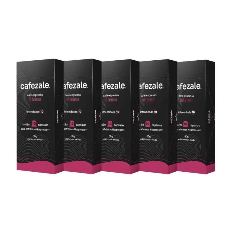 50 Cápsulas Compatíveis Nespresso Café Intenso - Não Informado