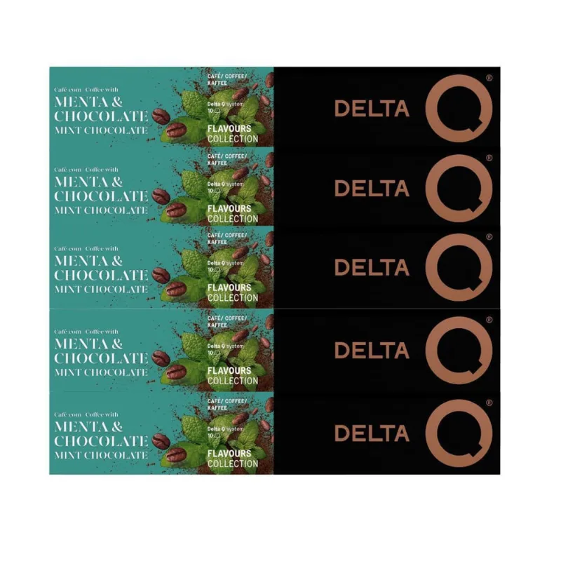50 Cápsulas Delta Q Café Chocolate Com Menta Intensidade 7