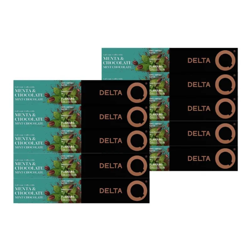 100 Cápsulas Delta Q Café Chocolate Com Menta Intensidade 7