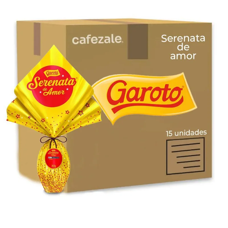 Ovo De Páscoa Serenata Do Amor Garoto Kit 15 Ovos De 217,7G