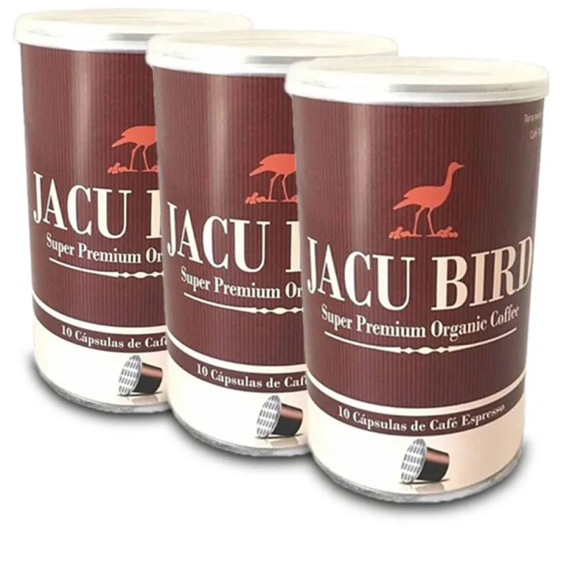 30 Cápsulas Café Jacu Bird Camocim Nespresso Kit 3 Latas 50g - Não Informado - Mercearia
