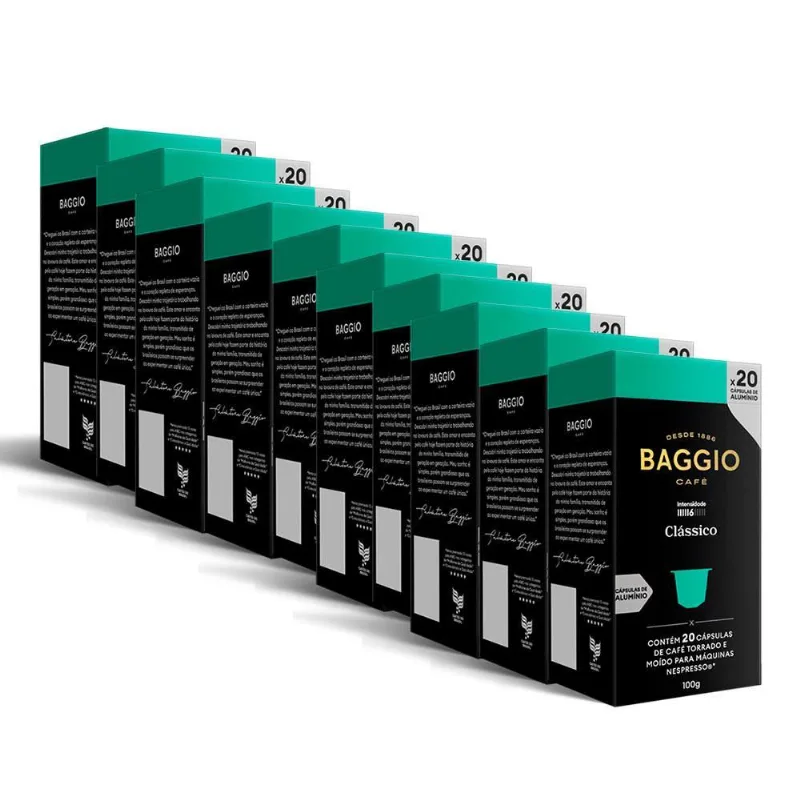 200 Cápsulas Café Baggio Nespresso Clássico