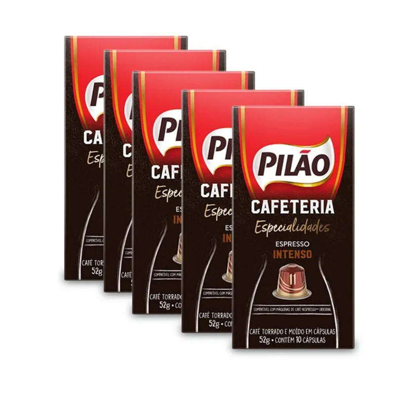 50 Cápsulas Café Pilão Nespresso Intenso Especialidades