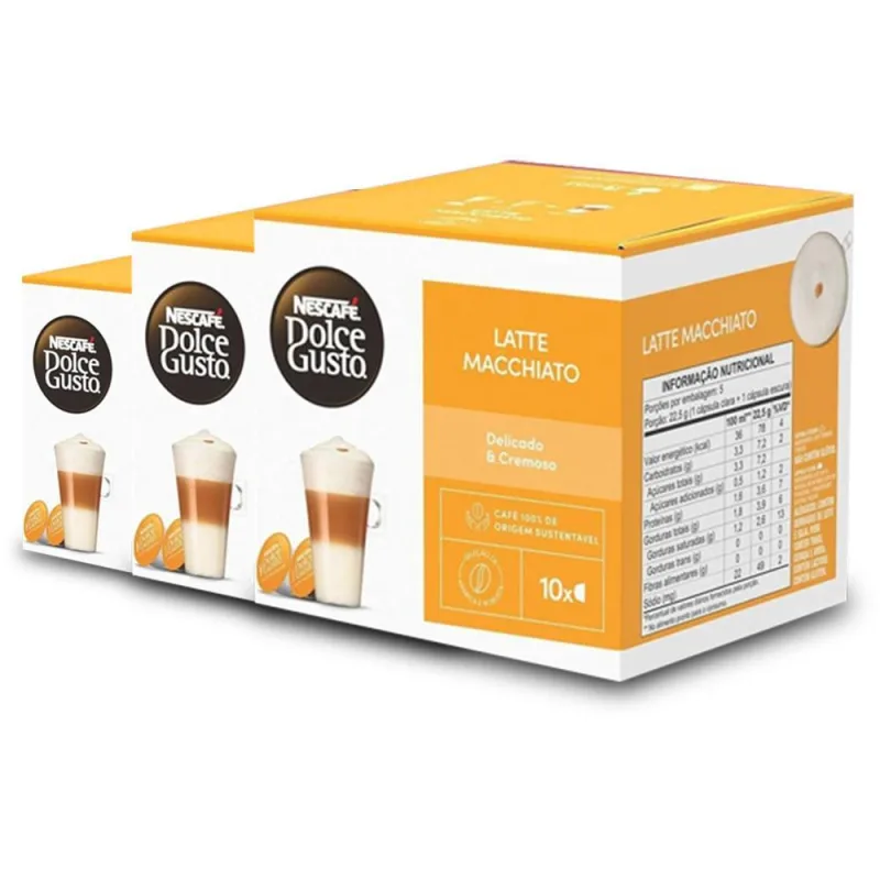 30 Cápsulas Nescafé Dolce Gusto Latte Macchiato - Não Informado - Mercearia