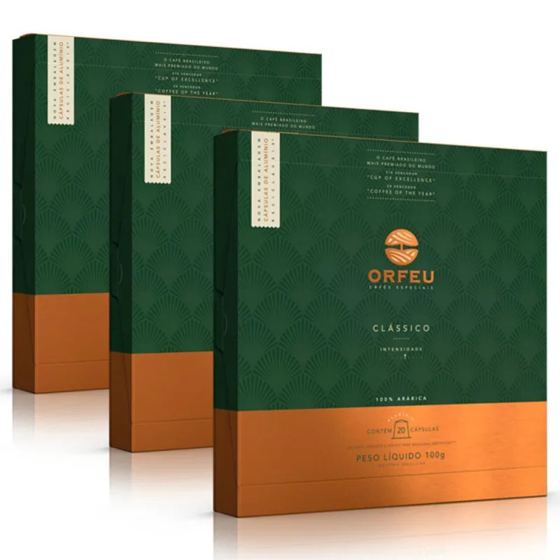 60 Cápsulas Café Orfeu Nespresso Clássico - Intensidade 6 - Não Informado - Mercearia