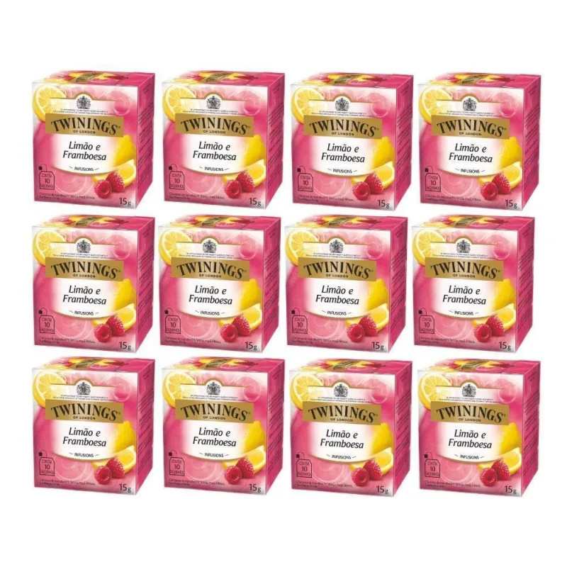 120 Sachês, Chá Twinings, Limão E Framboesa - Não Informado - Mercearia