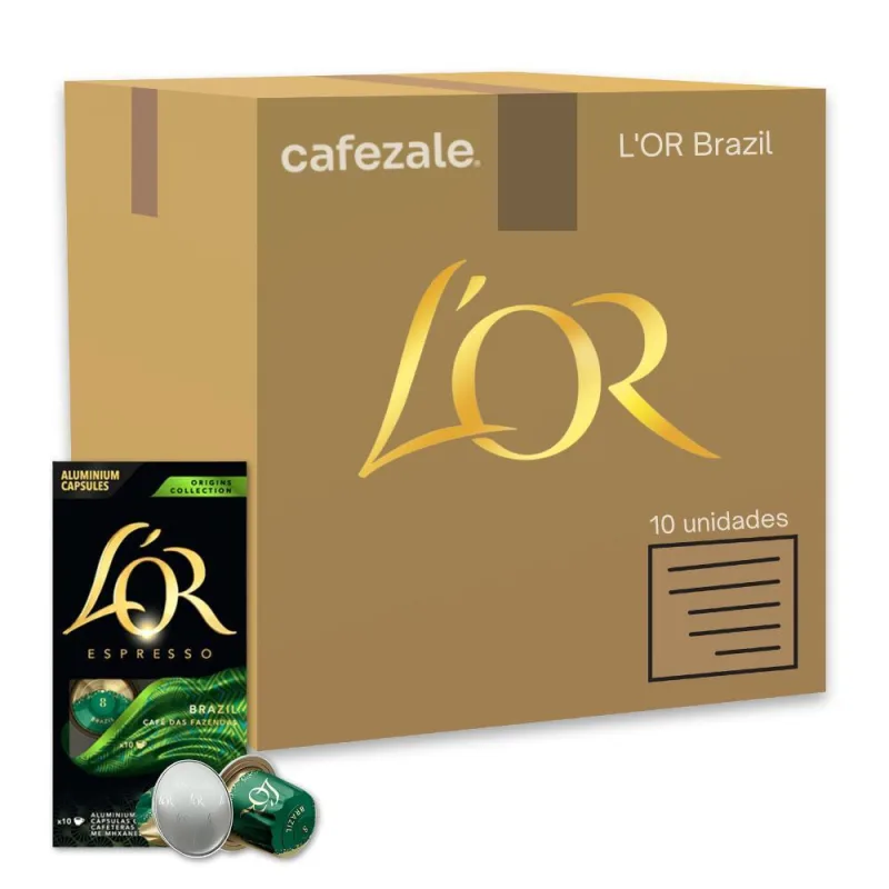 100 Cápsulas Café Nespresso Espresso Brazil L'or - Não Informado - Mercearia