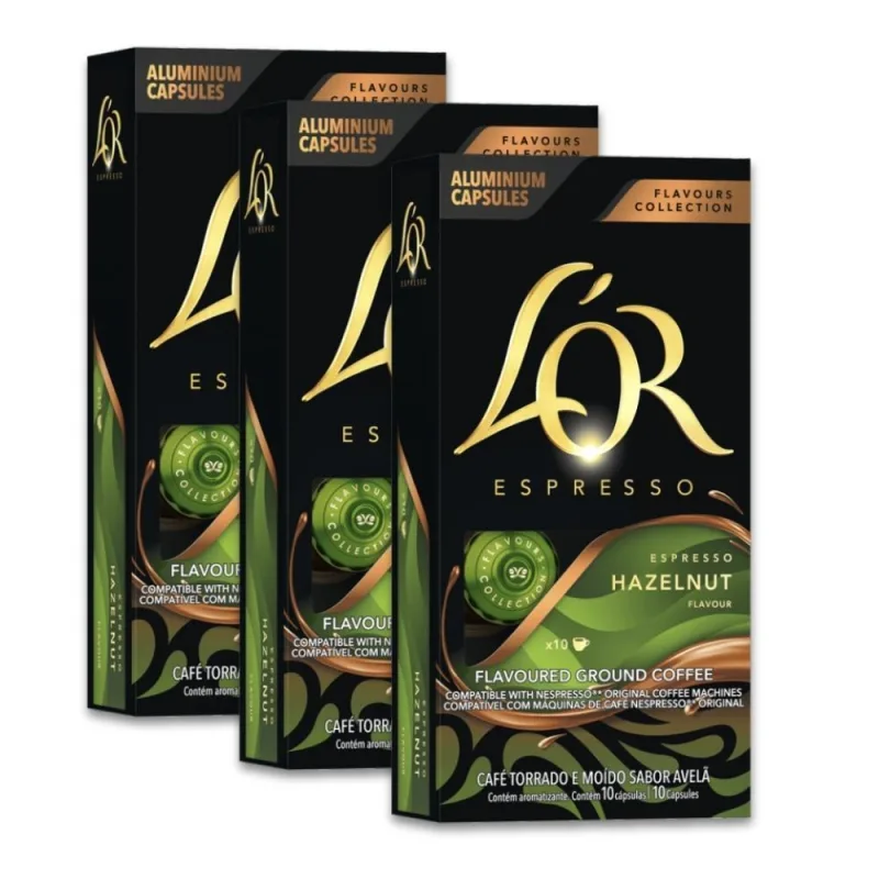 30 Cápsulas Café Nespresso Espresso Hazelnut L'Or - Não Informado - Mercearia