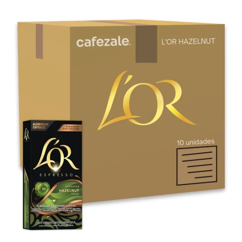 100 Cápsulas Café Nespresso Espresso Hazelnut L'or - Não Informado