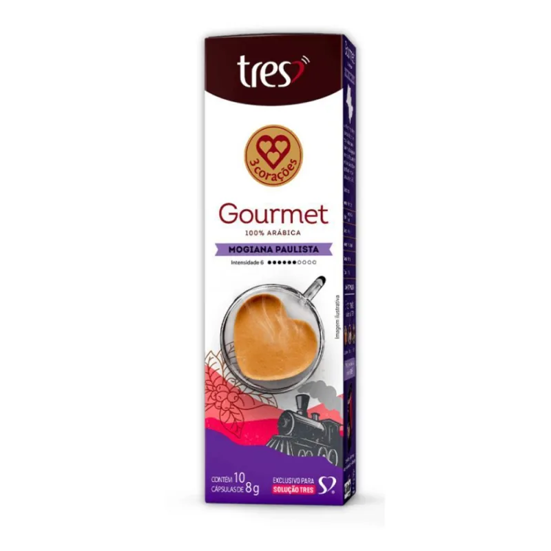 10 Cápsulas Café Três Corações Gourmet Mogiana Paulista - Não Informado - Mercearia
