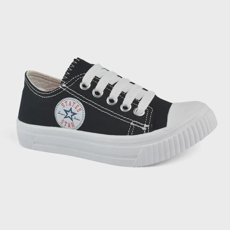 Tênis Botinho B676 Casual Jeans Infantil Menino Preto