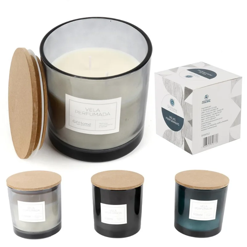 Vela Perfumada Parafina Sup Vidro 10Cm Cascavel