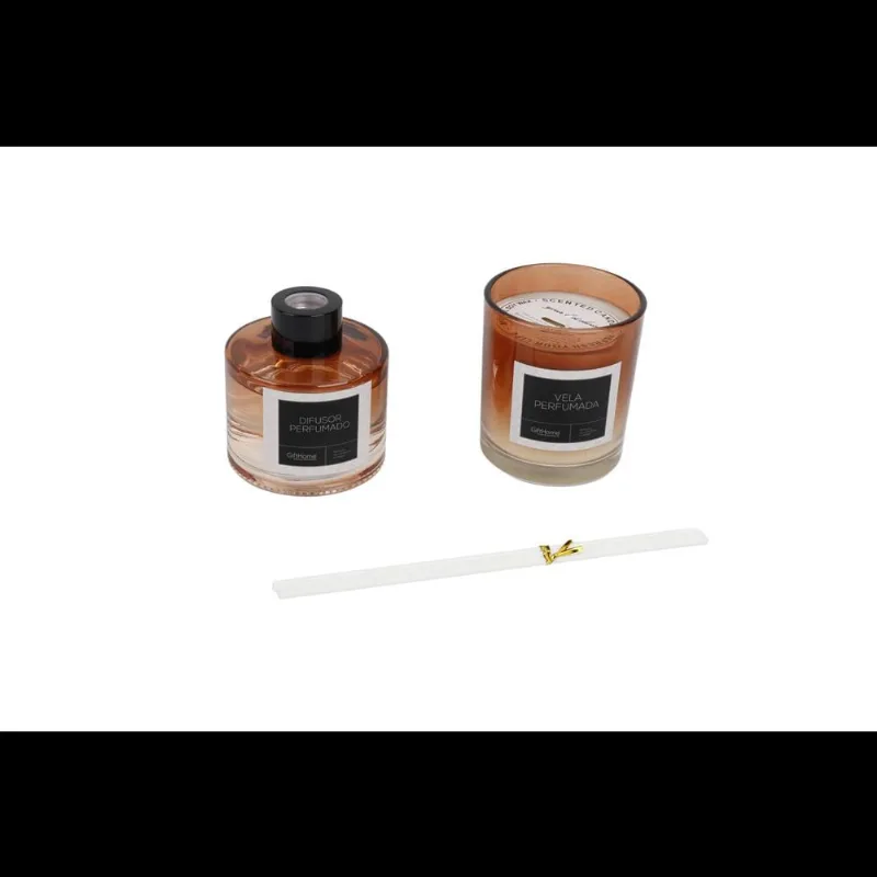 Vela E Difusor 2Pcs Vidro/Parafina 100Ml Cascavel