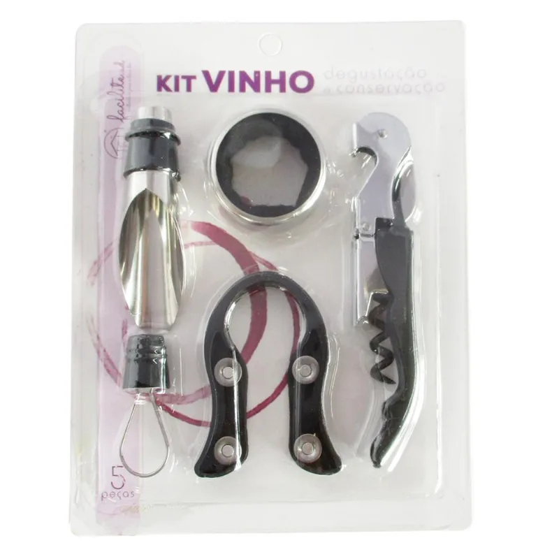 Abridor De Garrafa 5Pcs Plastico/Metal Cascavel
