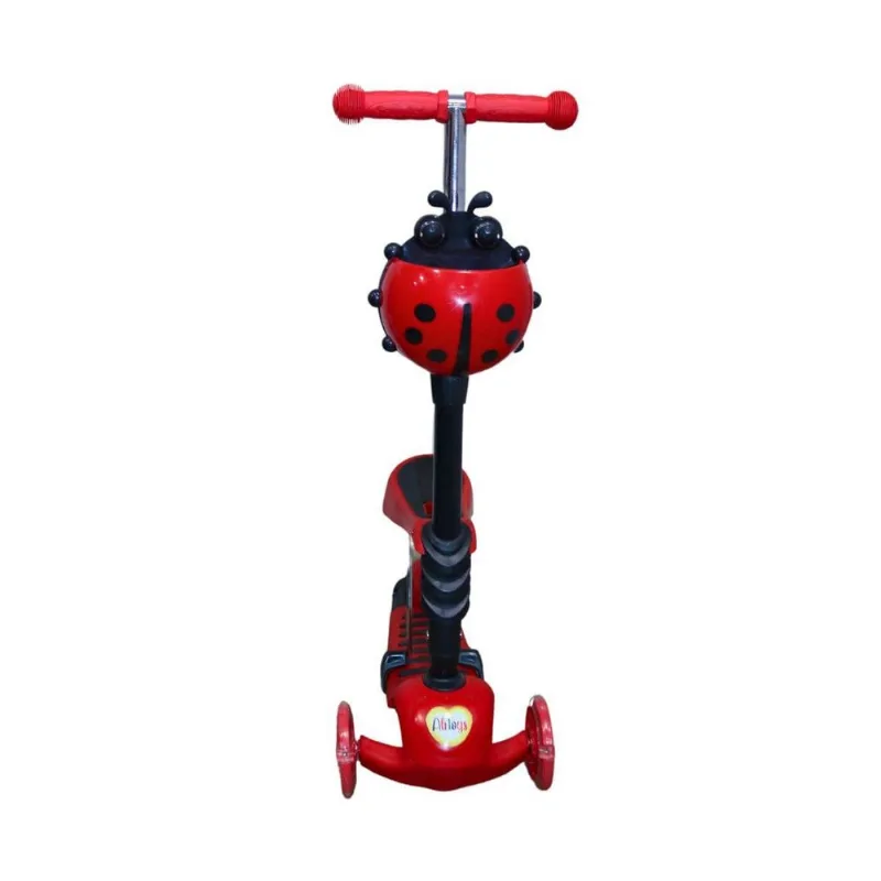 Patinete Joaninha 2 Em 1 Ferro E Plástico Suporta Até 45kg 58x75cm (MP)