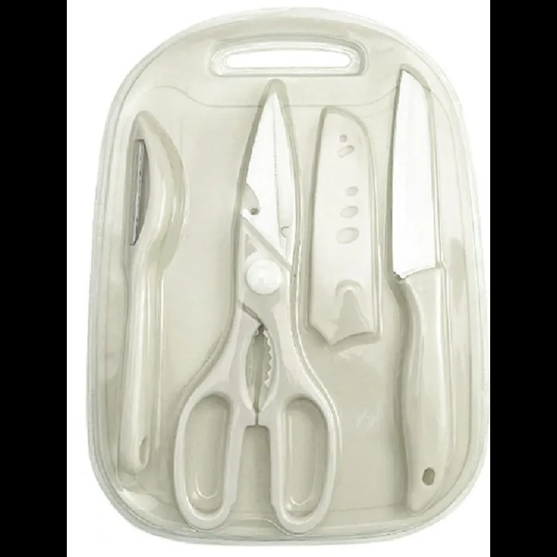 Utensilios Coz.4Pcs Plast/Inox 25X18Cm Cascavel