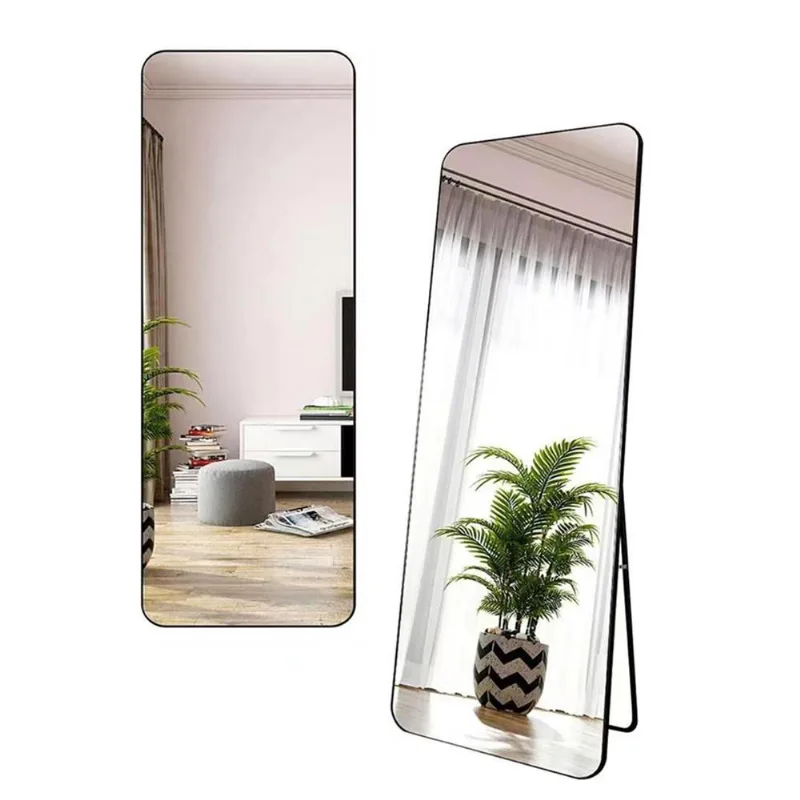 Espelho De Chão Com Moldura Plástico/Metal 36X146Cm Cascavel