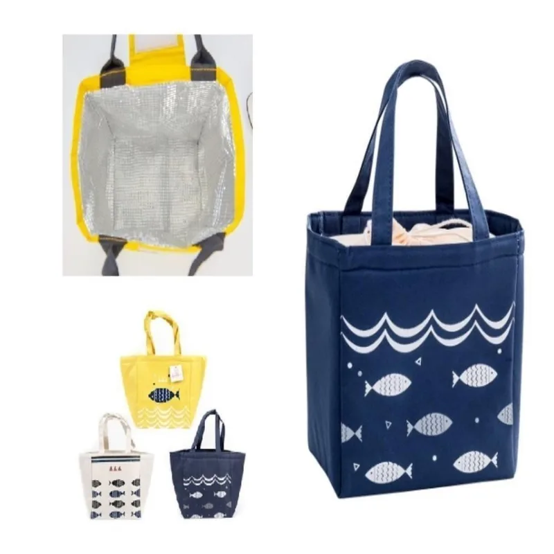 Bolsa Térmica Portátil Cooler Oxford Impermeável para Marmita Trabalho Escola Viagem