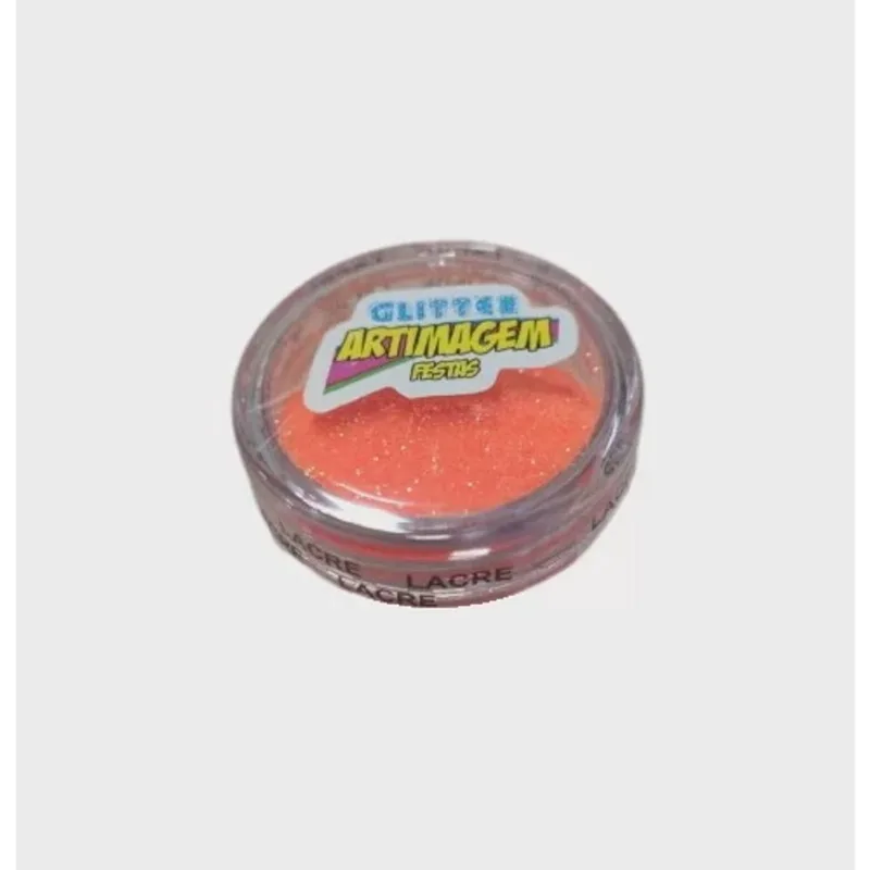 Glitter p/ Decor Neon Laranja 8g Artimagem