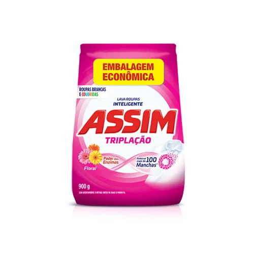 SABAO PÓ ASSIM BAG 900G FLORAL - ASSIM