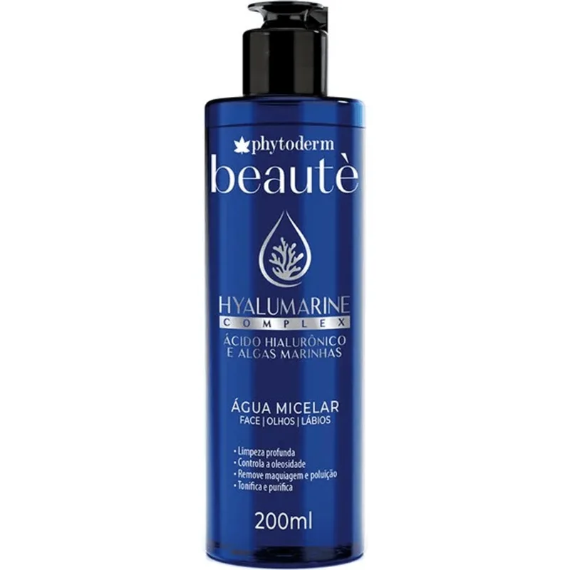 AGUA MICELAR PHYTODERM HIALURONICO ALGAS 200ML