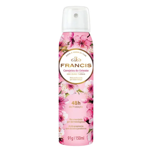 ANTITRANSPIRANTE AEROSSOL CEREJEIRA DO ORIENTE FRANCIS 150ML - CLASSICO