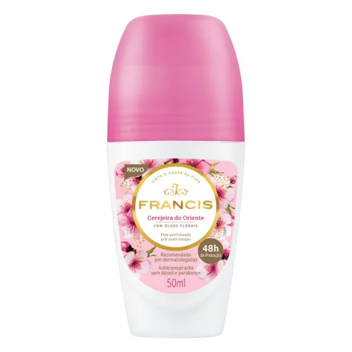ANTITRANSPIRANTE ROLL ON CEREJEIRA DO ORIENTE FRANCIS 50ML - FRANCIS