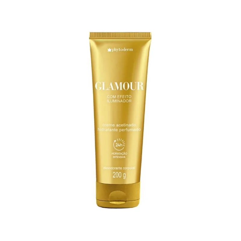 Creme Hidratante Corporal Acetinado Glamour Phytoderm 200G - Glamour