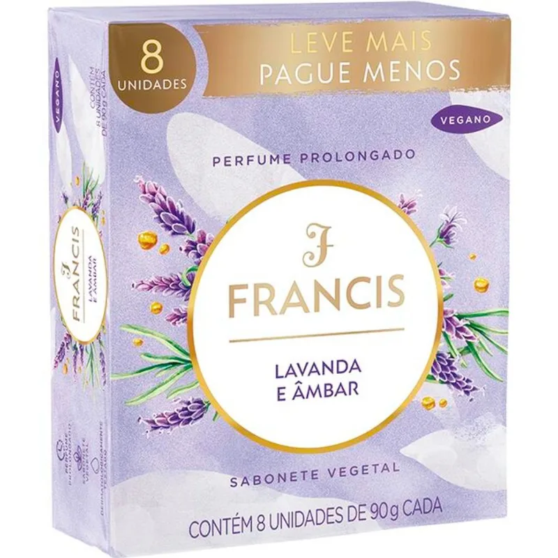 Sabonete Francis Clássico Lilás 8x90g