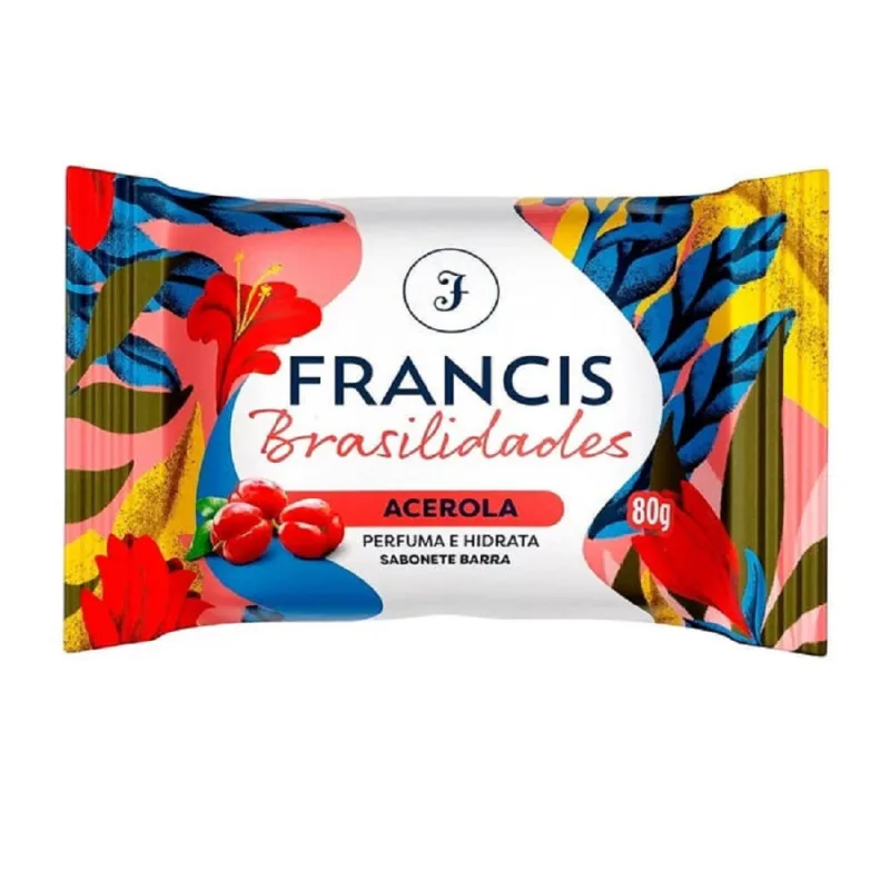 Sabonete Francis Brasilidades Acerola 80g - Francis - Higiene E Perfumaria
