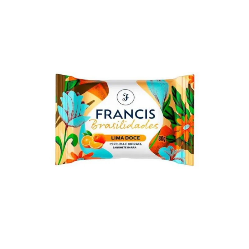 Sabonete Francis Brasil 80g Lima Doce/Amarelo