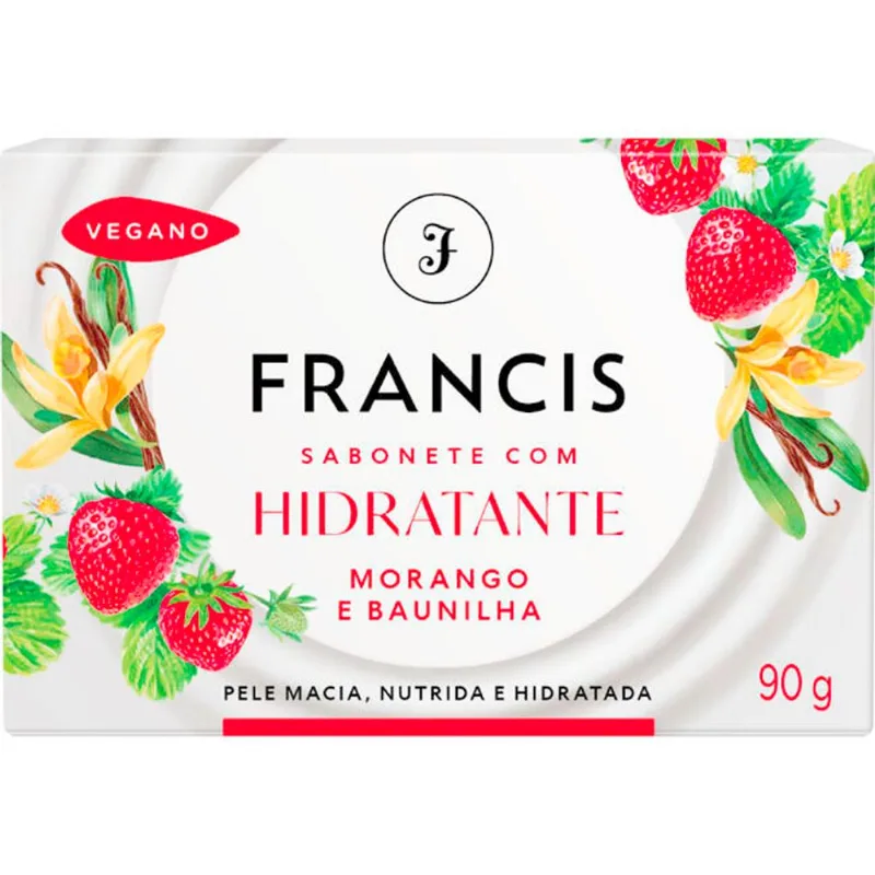 Sabonete Hidratante Francis Vermelho 90g