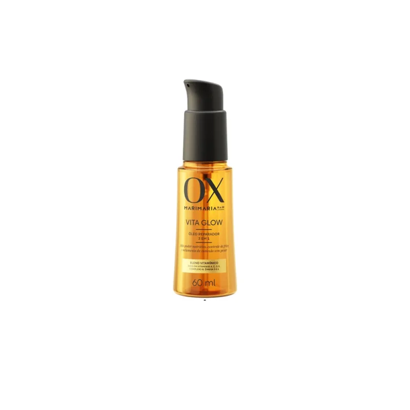 Óleo Capilar OX Vita Glow Mari Maria Hair 3 em 1 Blend Vitamínico 60ml - Ox - Dermo E Beleza