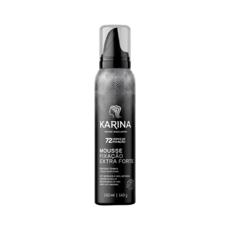 Mousse Modeladora Karina Fixação Extra Forte 72h 150ml - Karina