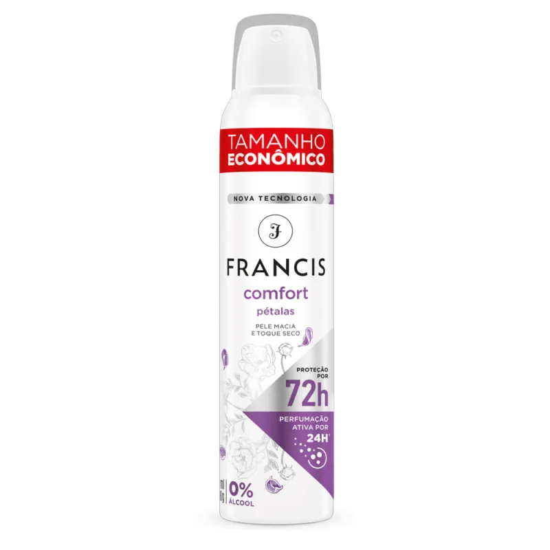 Desodorante Aerossol Francis Pétalas Lilás 200ml - Não Informado