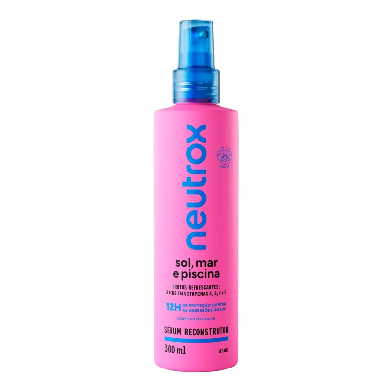 Sérum Reconstrutor Capilar Neutrox Sol, Mar e Piscina 300ml Spray - Neutrox - Sérum