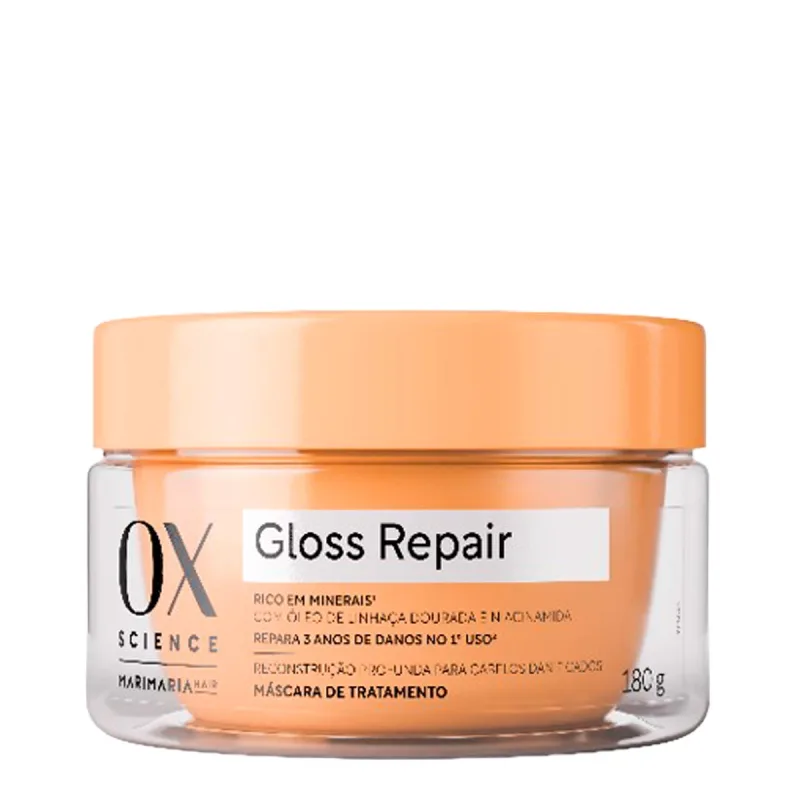 Máscara De Tratamento OX Science Gloss Repair 180g - OX - Condicionador