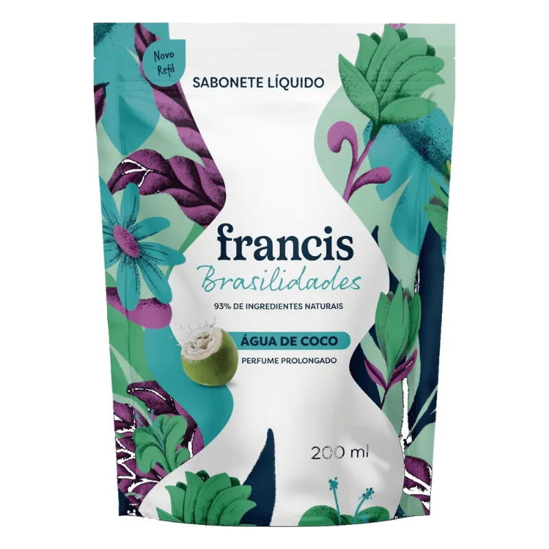 SAB LIQ FRANCIS BRASILIDADES 200ML-RF AGUA DE COCO