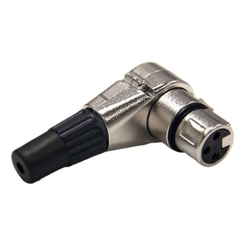 Conector Canon Femea 90g Metal Profissional Niquelado Mxt