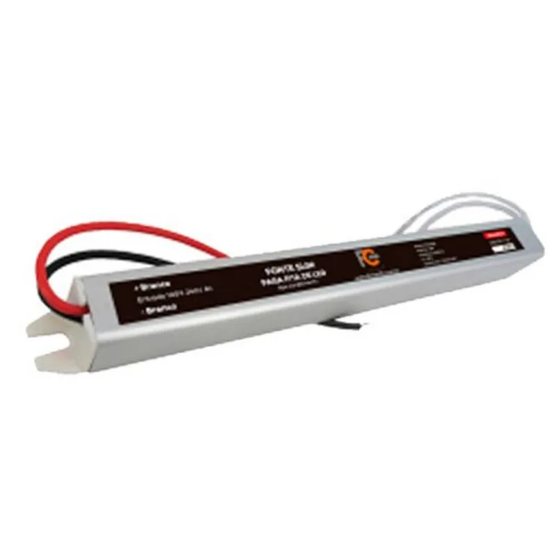 Fonte FC Fontes Driver Slim Fit Led Perfil 12V 2A 24W (MP)
