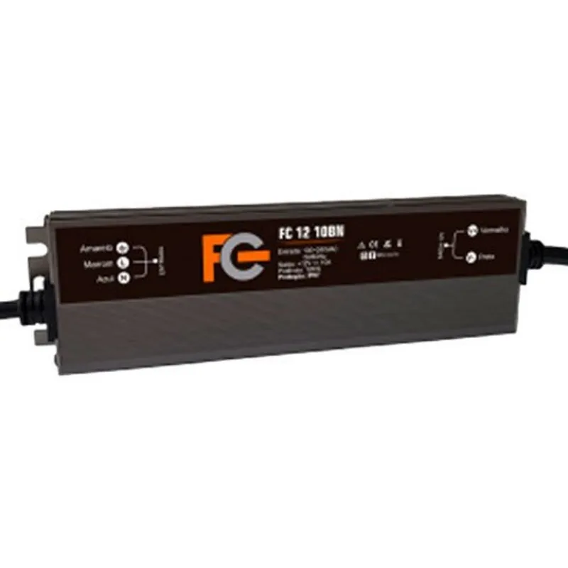 Fonte FC Fontes Blindada 12V 10A 120W Ip67 (MP)