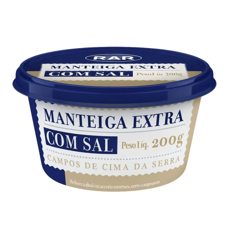Manteiga Extra com Sal RAR 200g - Rar - Frios E Laticinios