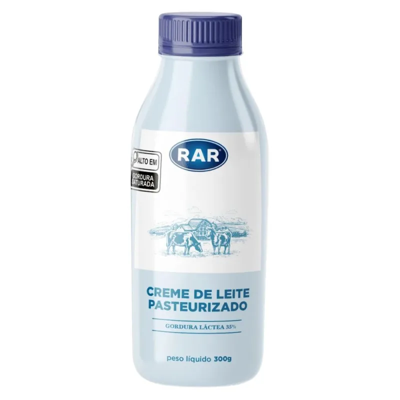 Creme de Leite Gourmet Pasteurizado RAR 300g - Rar - Frios E Laticinios