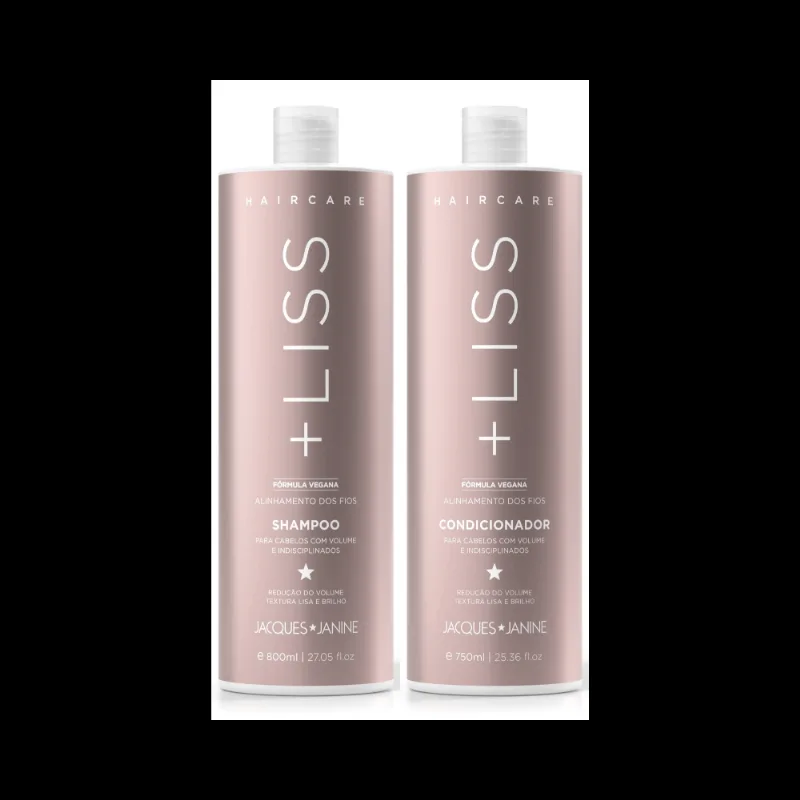 Kit Jacques Janine Hair Care Liss Shampoo 800ml + Condicionador 750ml