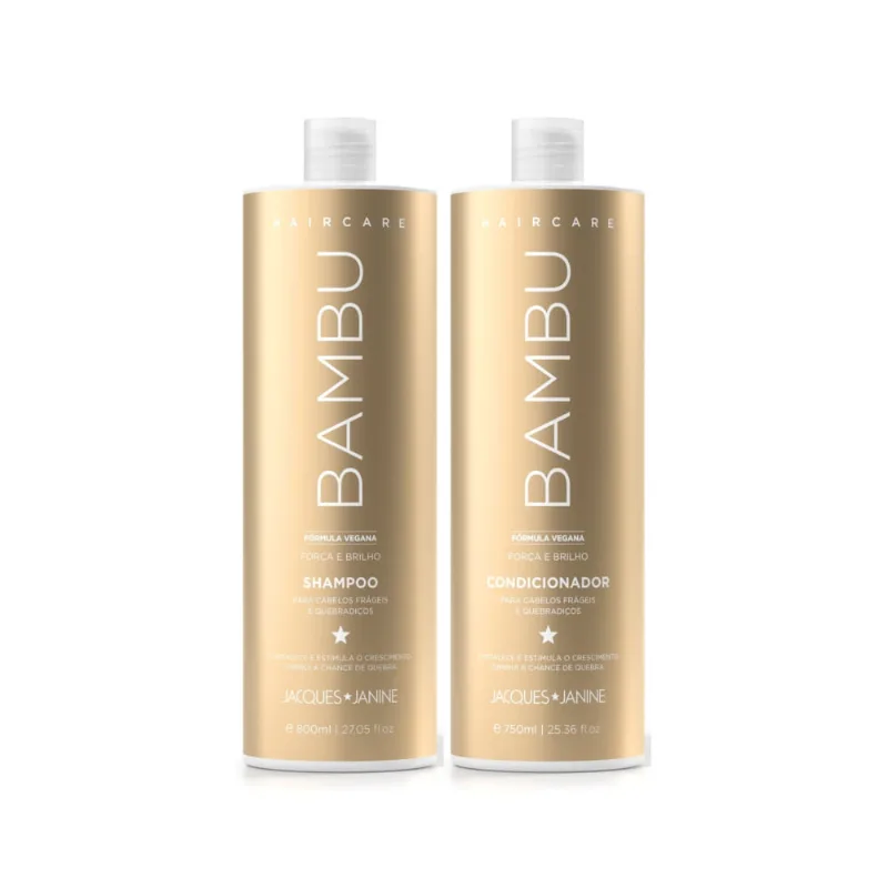 Kit Jacques Janine Hair Care Bambu Shampoo 800ml + Condicionador 750ml