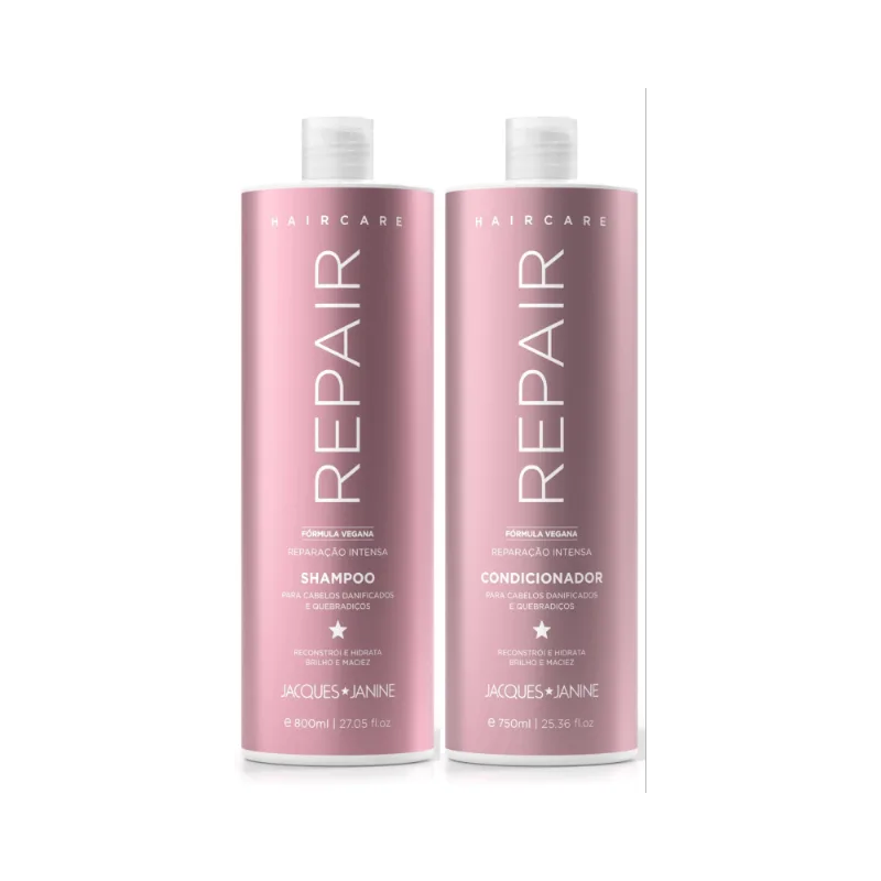 Kit Jacques Janine Hair Care Repair Shampoo 800ml + Condicionador 750ml
