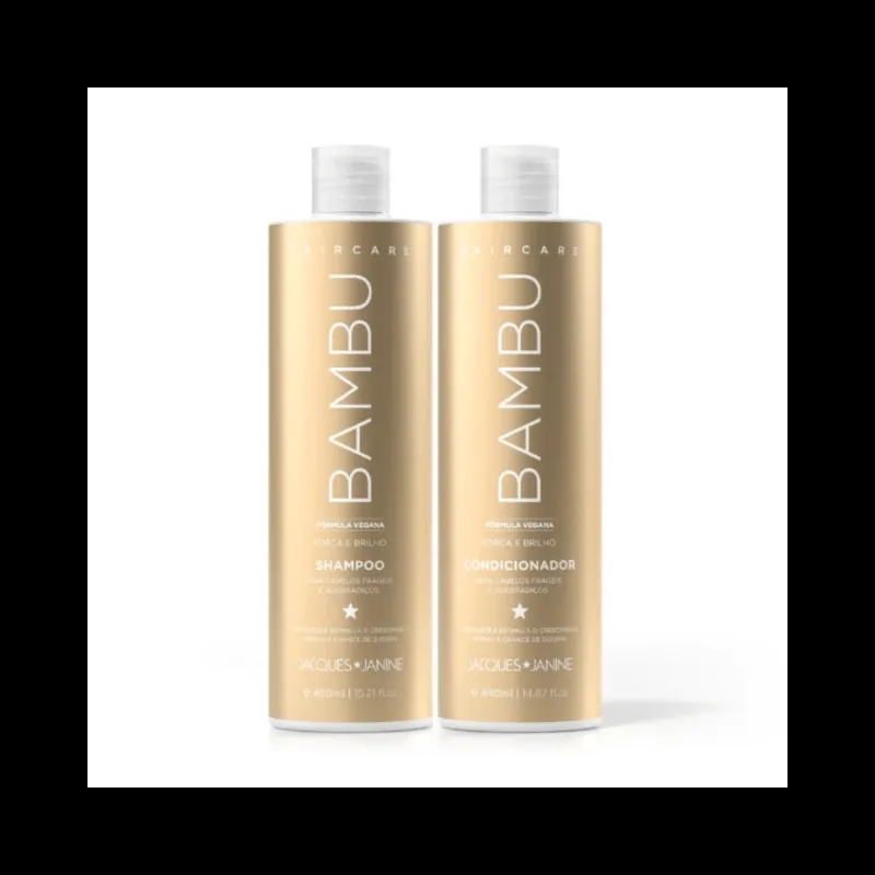 Kit Jacques Janine Hair Care Bambu Shampoo 450ml + Condicionador 440ml